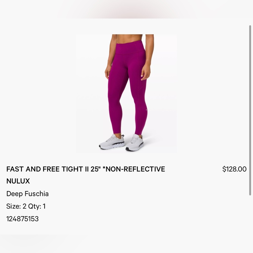 lululemon athletica Deep Fuchsia Leggings